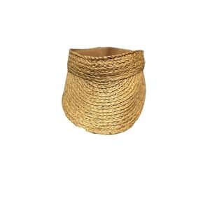 Kooringal 100% Raffia Straw Visor -‎ Natural Woven Sun Hat - 57cm OSFM